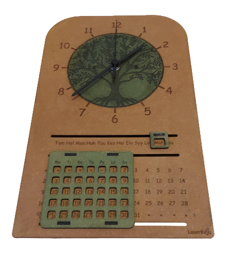 Elämänpuu kello / ikikalenteri