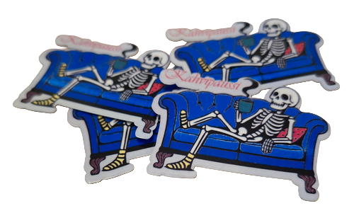 Kahvipaussi - WP Vinyl tarra