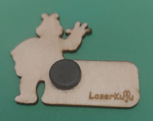 Karhu / ruoka on valmista ovimagneetti