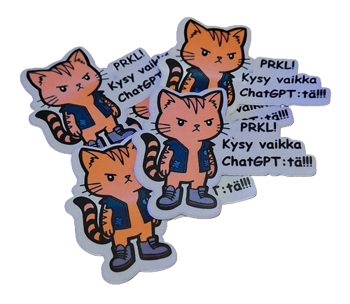 PRKL! Kysy vaikka ChatGPT:tä!!! – WP Vinyl tarra