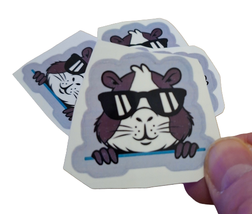 Hamsteri – WP Vinyl tarra - II-laatu