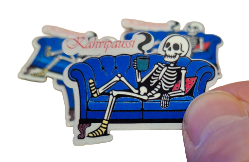 Kahvipaussi - WP Vinyl tarra