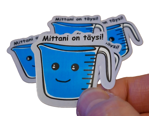 Mittani on täysi! – WP Vinyl tarra