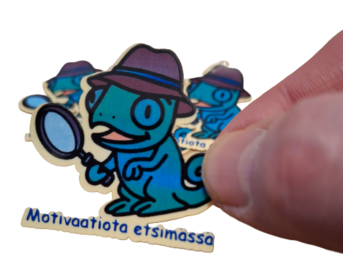 Motivaatiota etsimässä - WP Vinyl tarra - II-laatu