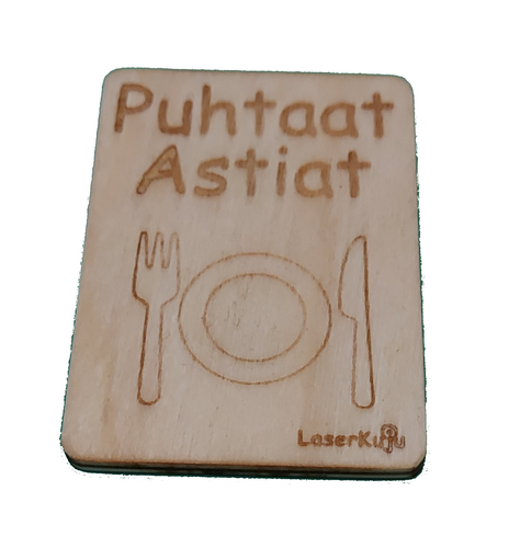 Puhtaat- / likaset astiat magneetti