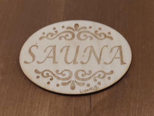 Sauna - kyltti